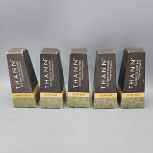 Thann Rice Bran Oil Soap Bar Orange Tangerine 1.3 oz Aromatic Wood Lot of 5